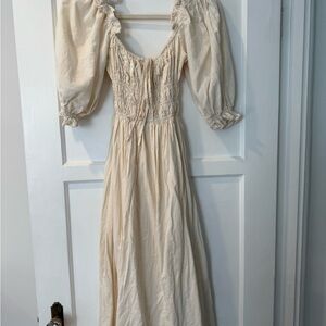 Rumored Cream Long Sleeve Dress